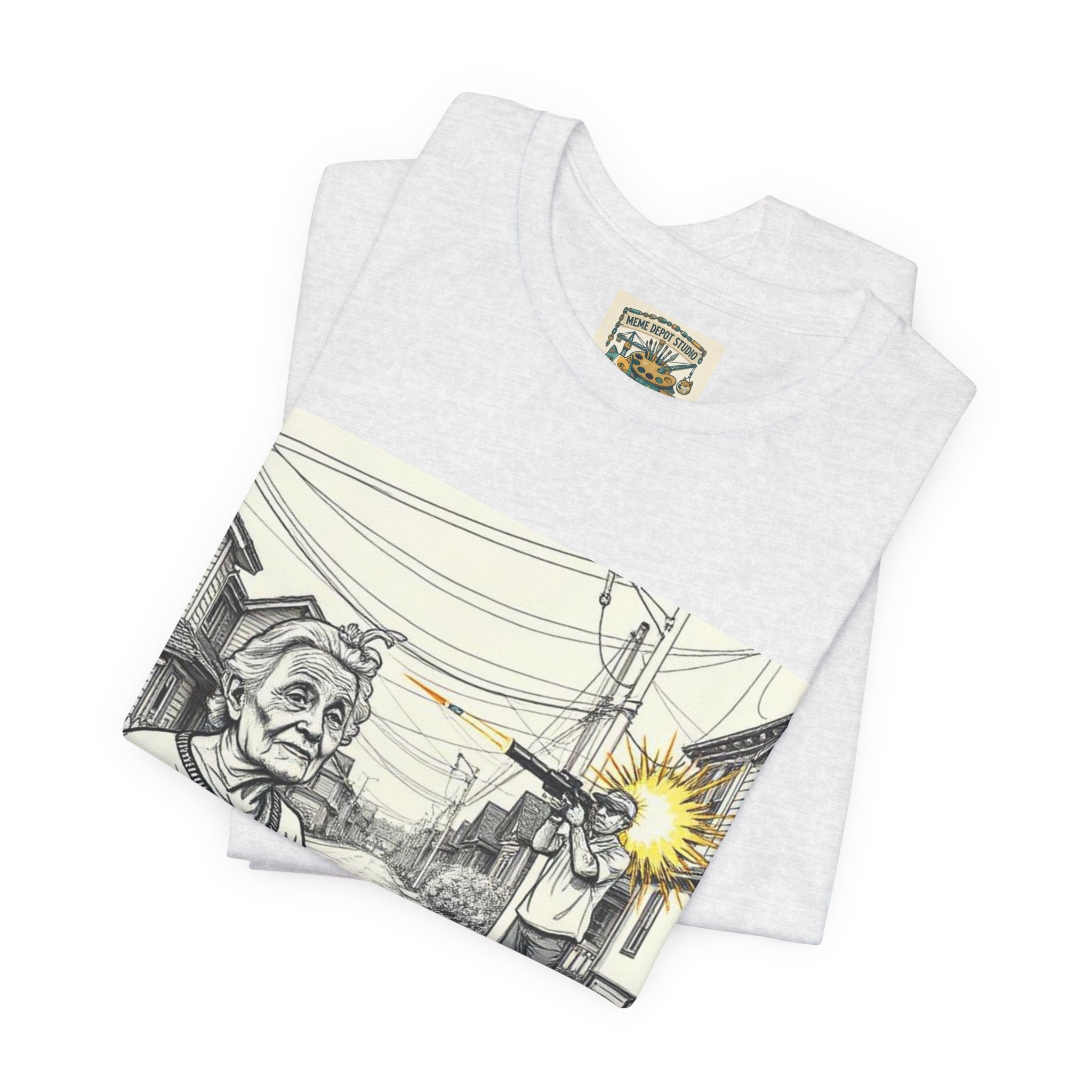 Novelty T-Shirt — "RIP My Granny Got Hit By A Bazooka" Song Lyric Tee