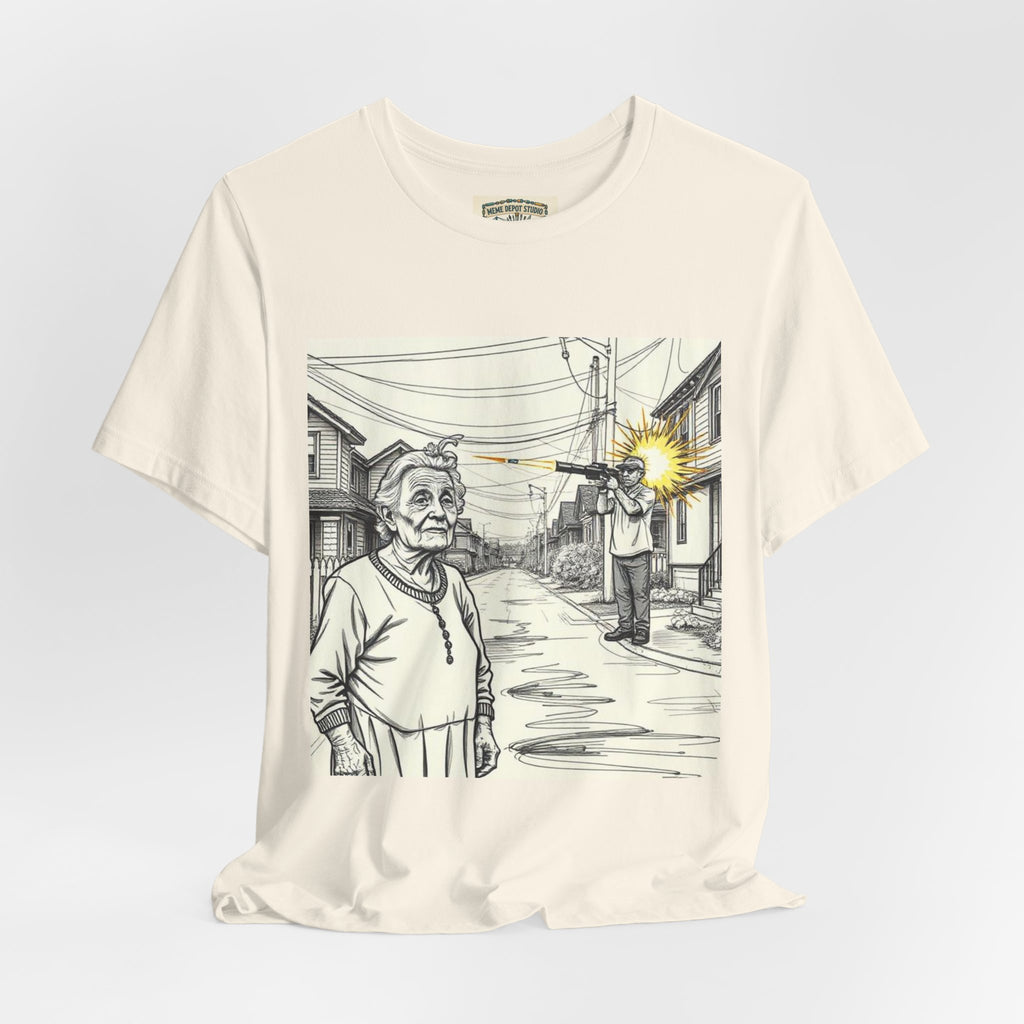 Novelty T-Shirt — "RIP My Granny Got Hit By A Bazooka" Song Lyric Tee