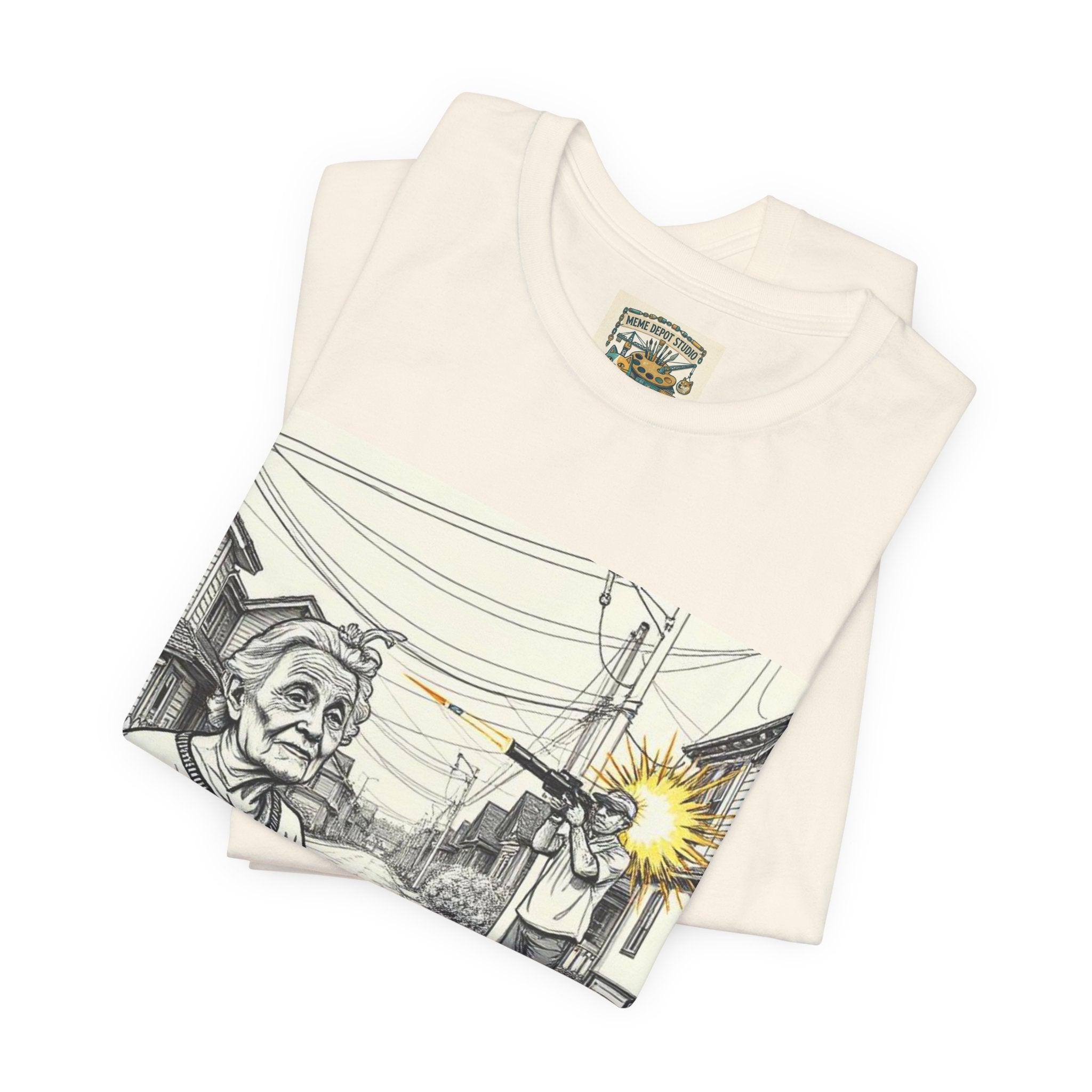 Novelty T-Shirt — "RIP My Granny Got Hit By A Bazooka" Song Lyric Tee