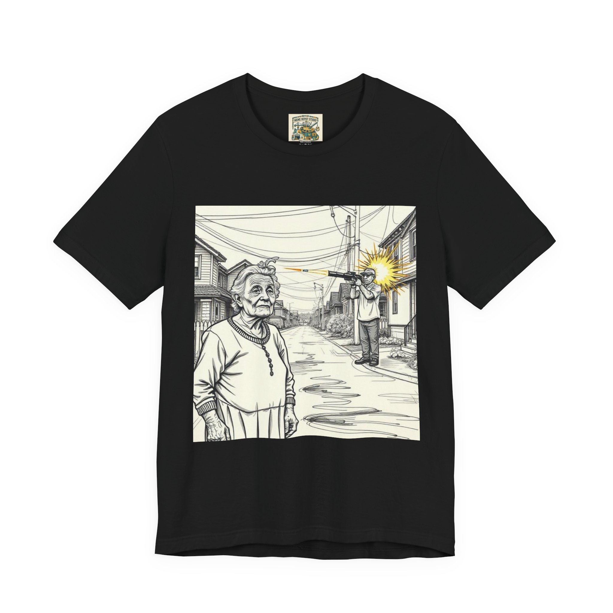 Novelty T-Shirt — "RIP My Granny Got Hit By A Bazooka" Song Lyric Tee