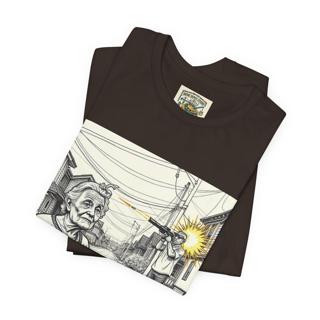 Novelty T-Shirt — "RIP My Granny Got Hit By A Bazooka" Song Lyric Tee