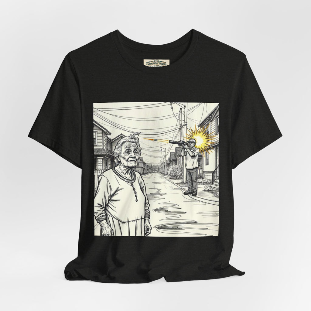 Novelty T-Shirt — "RIP My Granny Got Hit By A Bazooka" Song Lyric Tee