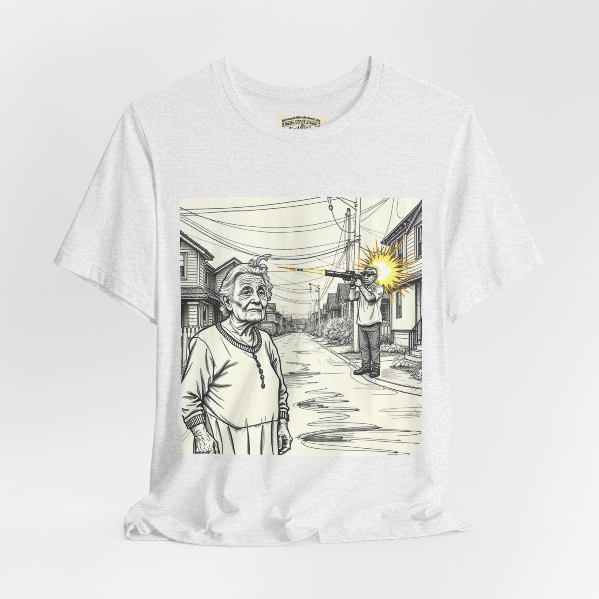 Novelty T-Shirt — "RIP My Granny Got Hit By A Bazooka" Song Lyric Tee
