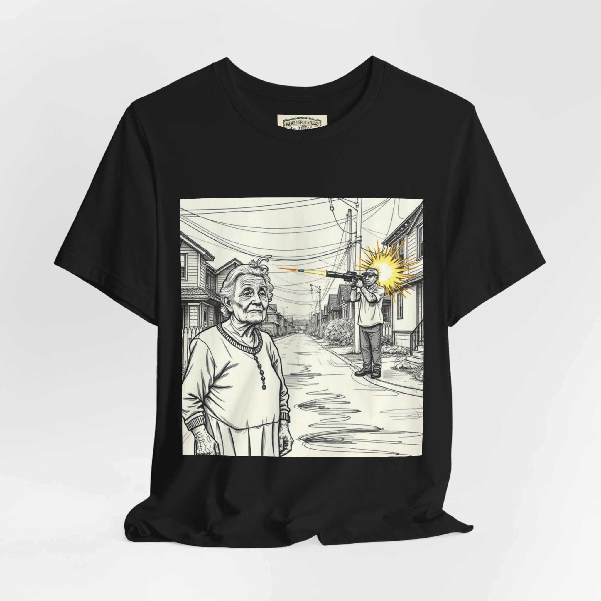 Novelty T-Shirt — "RIP My Granny Got Hit By A Bazooka" Song Lyric Tee