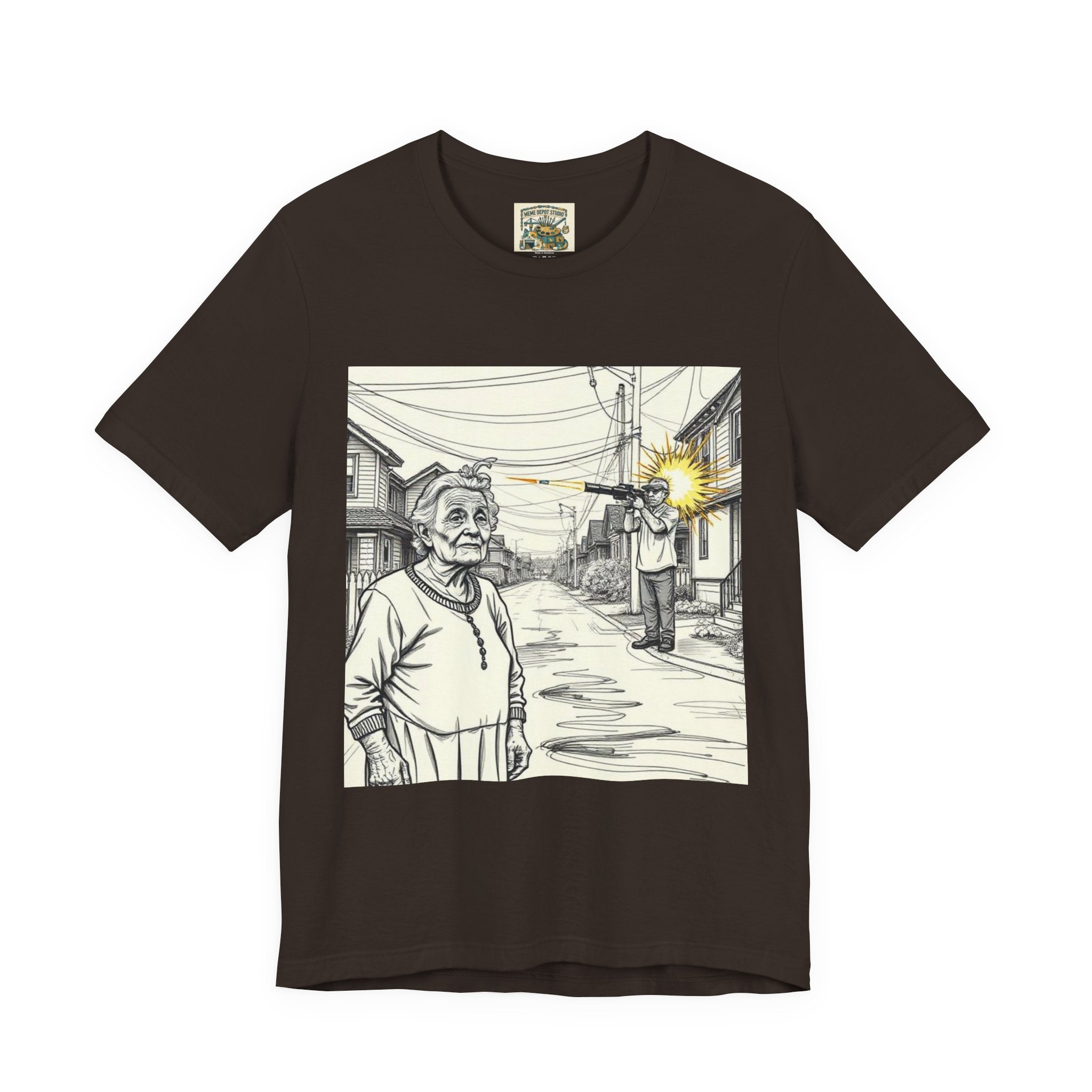 Novelty T-Shirt — "RIP My Granny Got Hit By A Bazooka" Song Lyric Tee