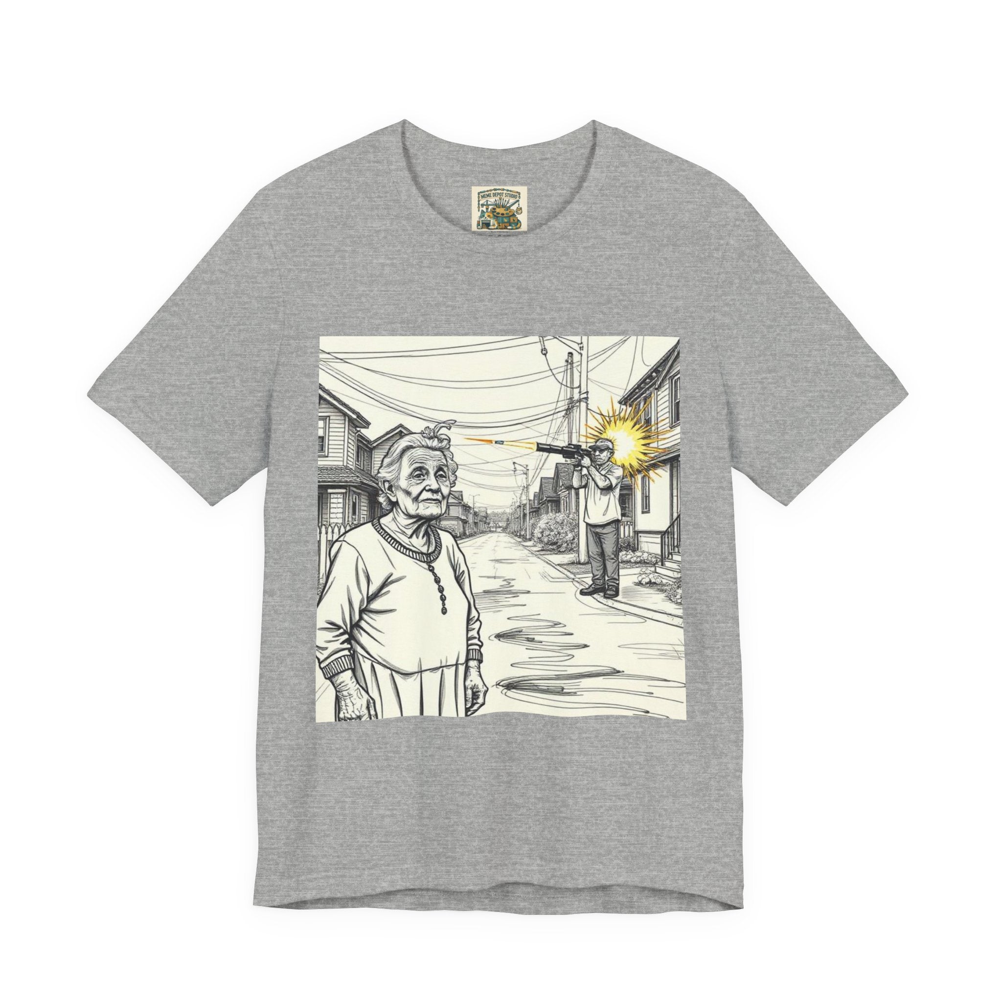 Novelty T-Shirt — "RIP My Granny Got Hit By A Bazooka" Song Lyric Tee