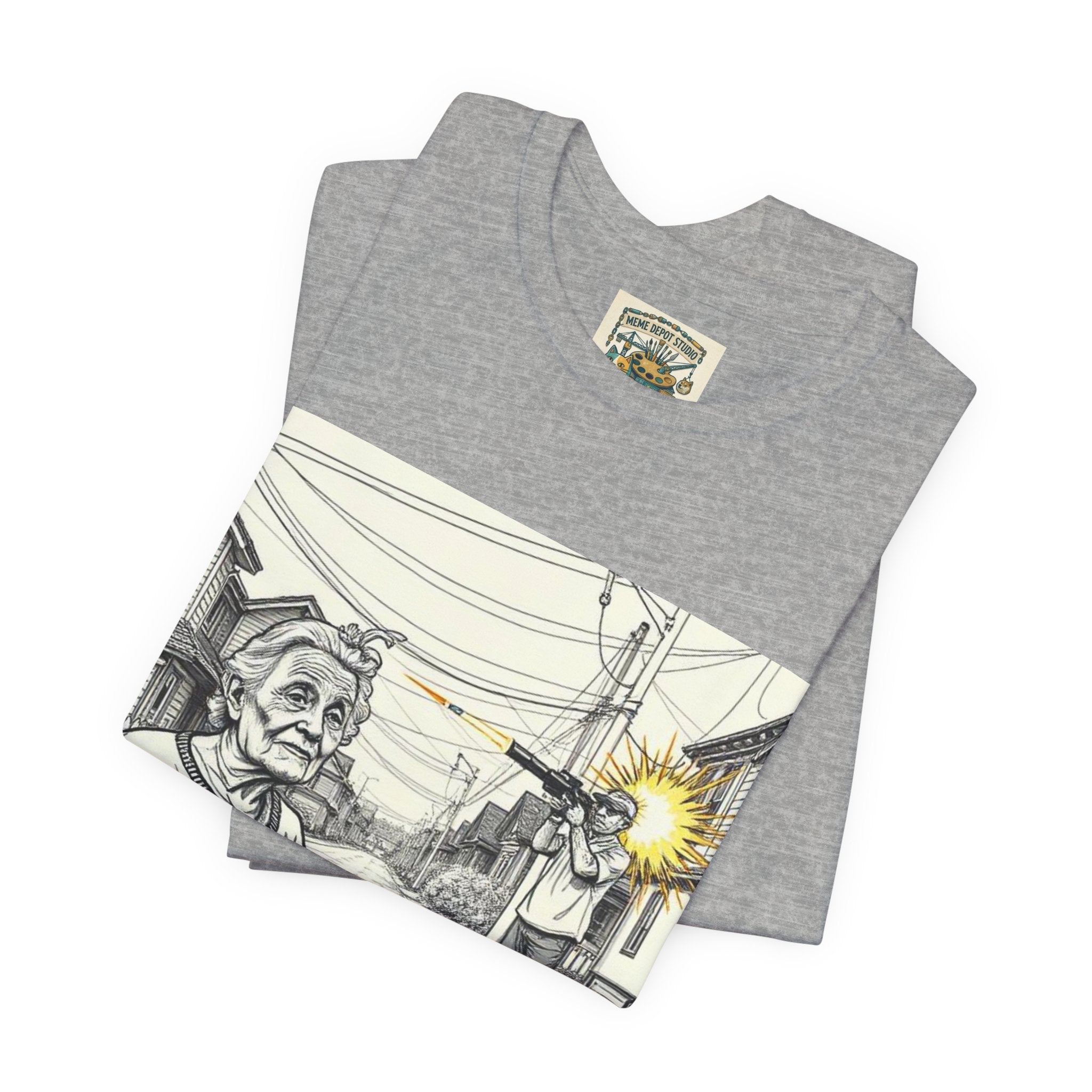 Novelty T-Shirt — "RIP My Granny Got Hit By A Bazooka" Song Lyric Tee