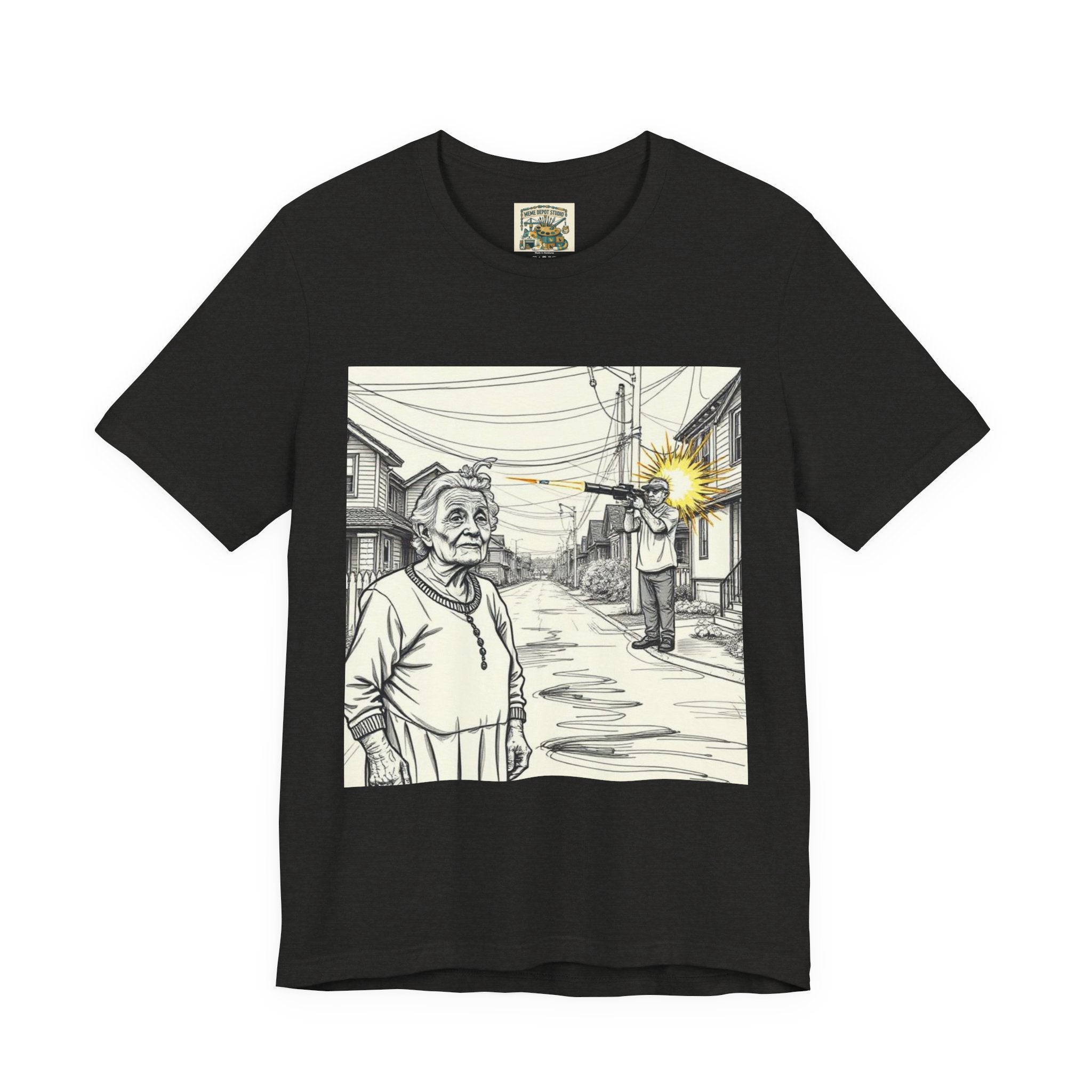 Novelty T-Shirt — "RIP My Granny Got Hit By A Bazooka" Song Lyric Tee