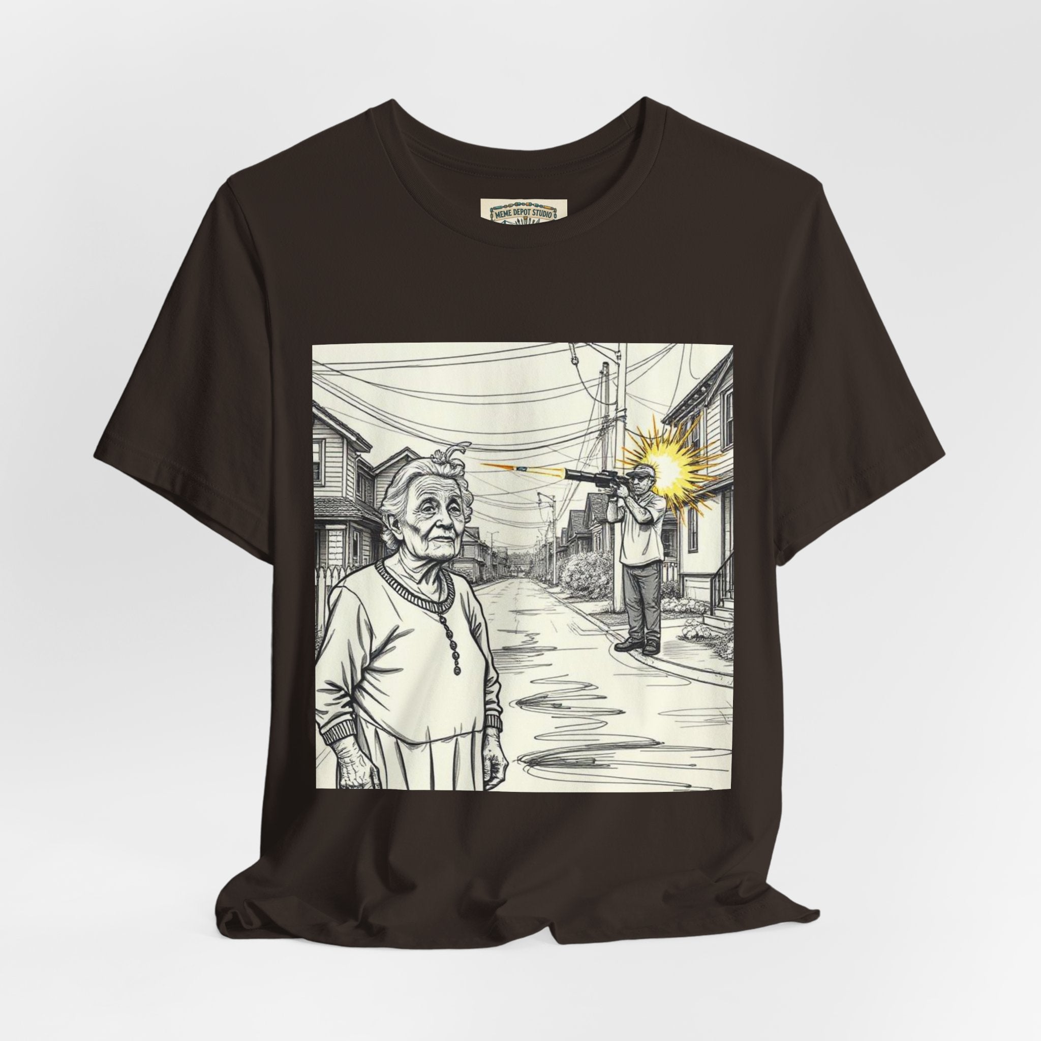 Novelty T-Shirt — "RIP My Granny Got Hit By A Bazooka" Song Lyric Tee