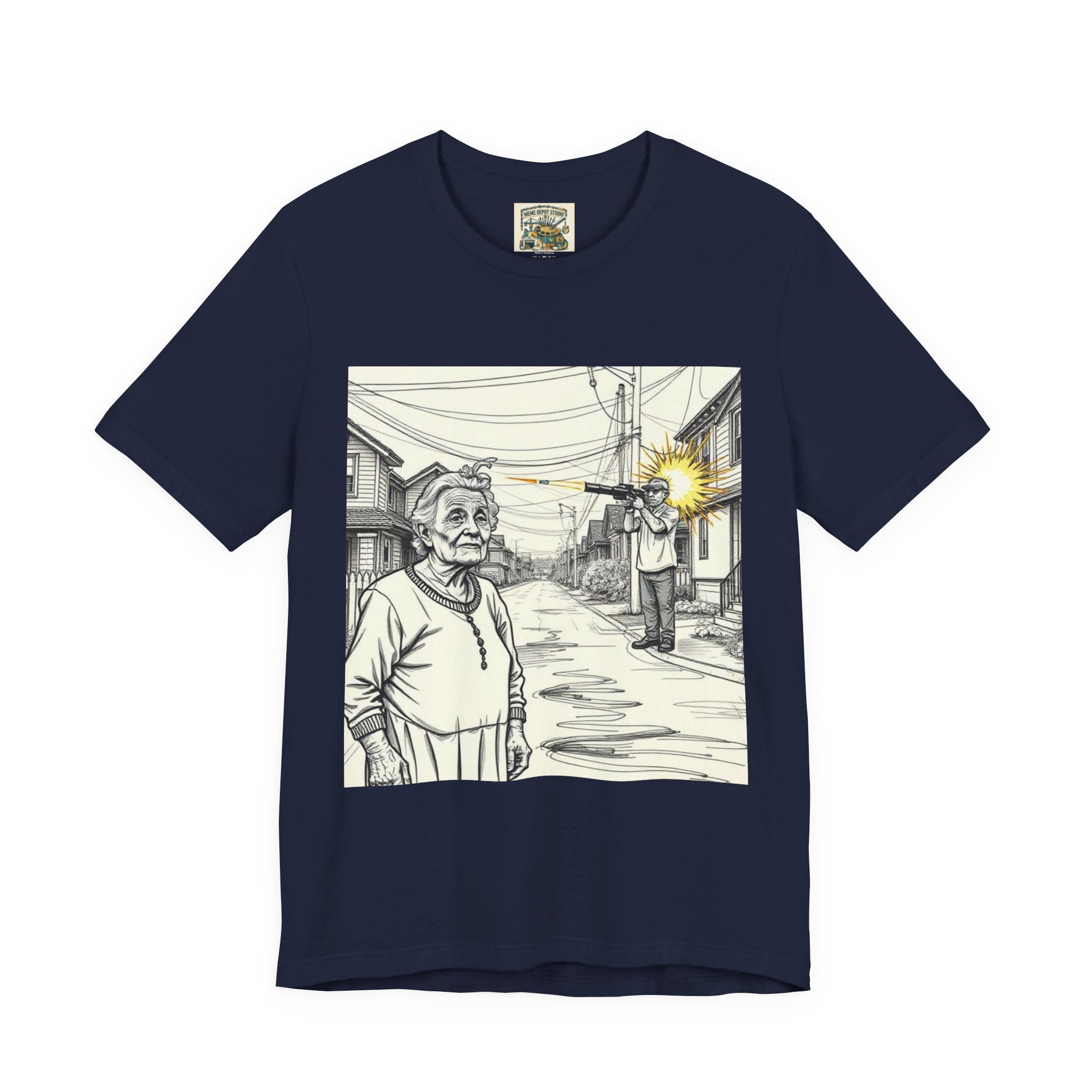 Novelty T-Shirt — "RIP My Granny Got Hit By A Bazooka" Song Lyric Tee